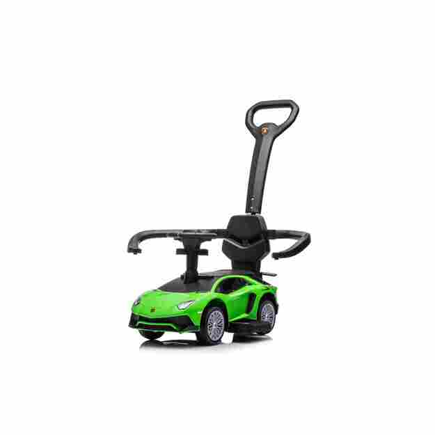 Paspiriama mašinėlė - stumdukas Lamborghini Aventador SV  vaikams, žalia