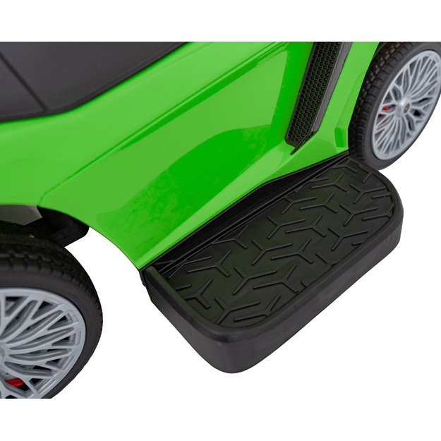 Paspiriama mašinėlė - stumdukas Lamborghini Aventador SV  vaikams, žalia