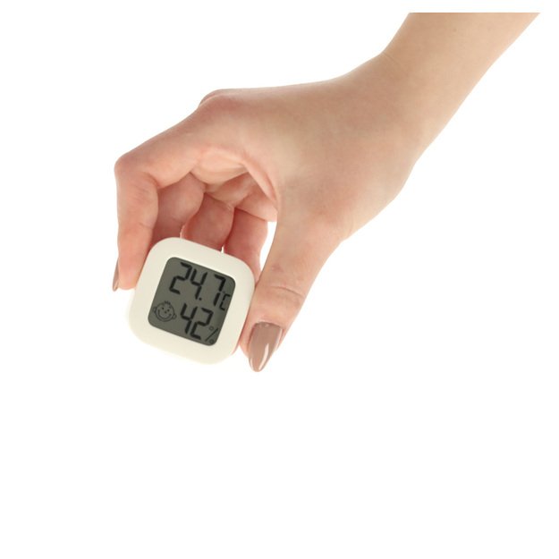 Higrometras - kambario termometras ir drėgmės matuoklis LCD 18 Higrometras - kambario termometras ir drėgmės matuoklis LCD 18