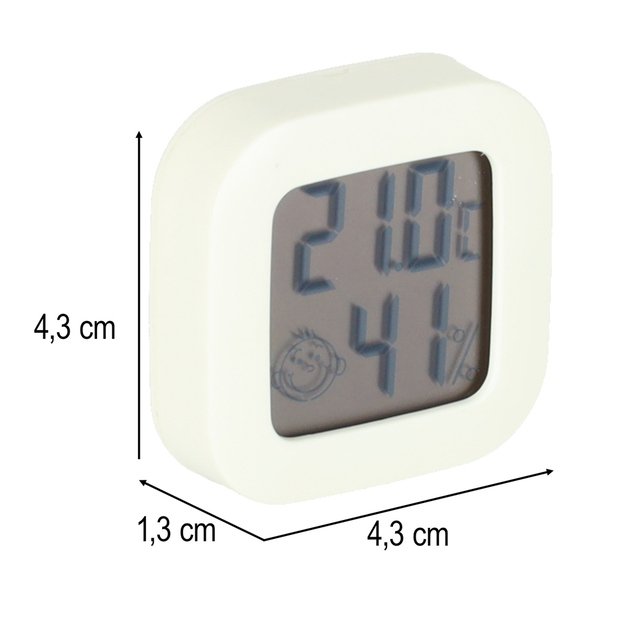 Higrometras - kambario termometras ir drėgmės matuoklis LCD 7 Higrometras - kambario termometras ir drėgmės matuoklis LCD 7