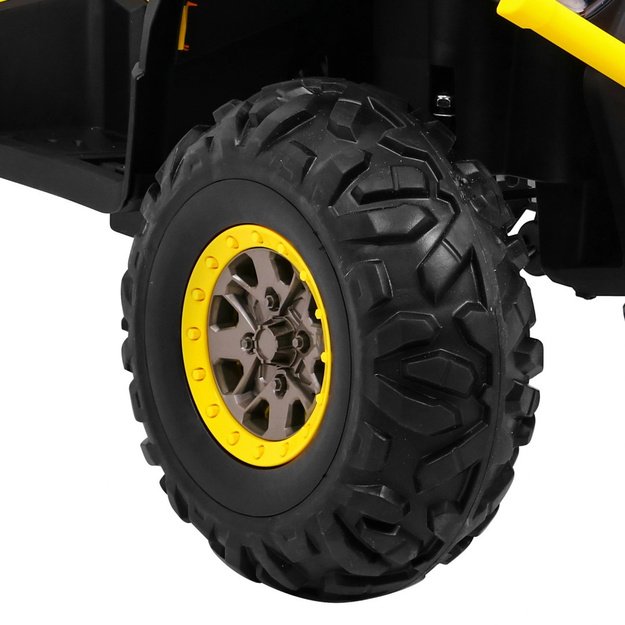 Vienvietis elektrinis keturratis vaikams Quad ATV Desert, geltonas