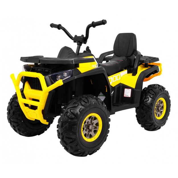 Vienvietis elektrinis keturratis vaikams Quad ATV Desert, geltonas