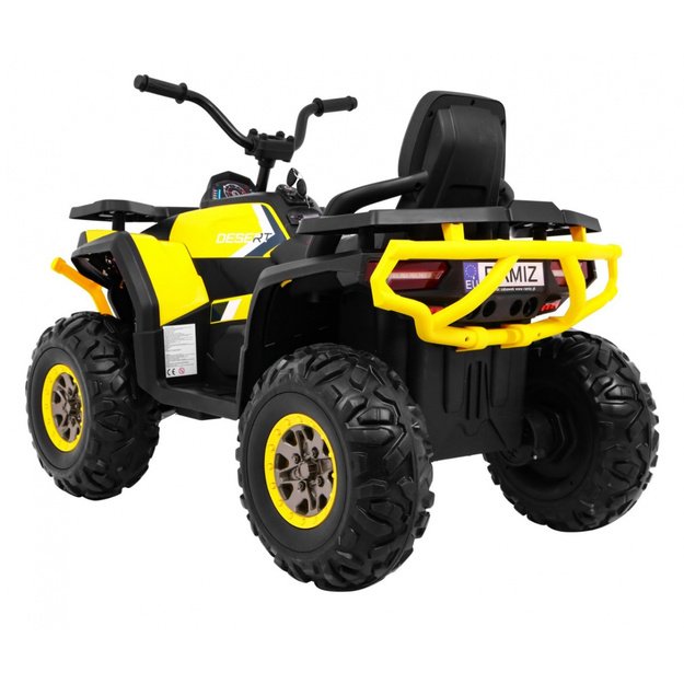 Vienvietis elektrinis keturratis vaikams Quad ATV Desert, geltonas