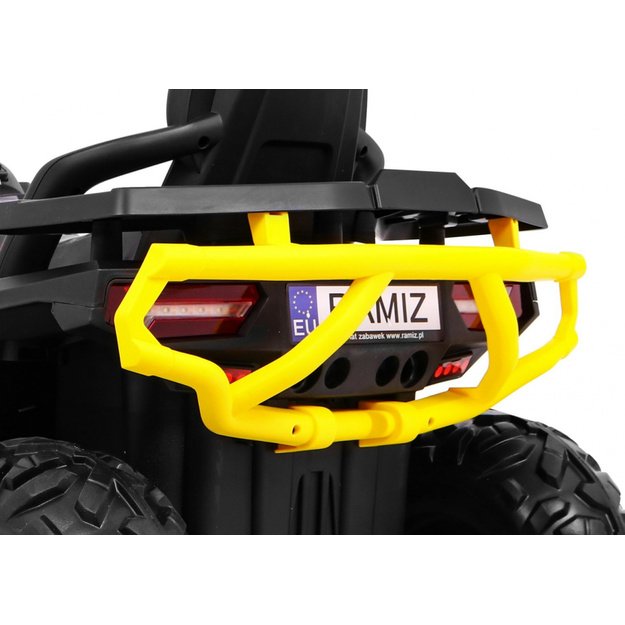 Vienvietis elektrinis keturratis vaikams Quad ATV Desert, geltonas