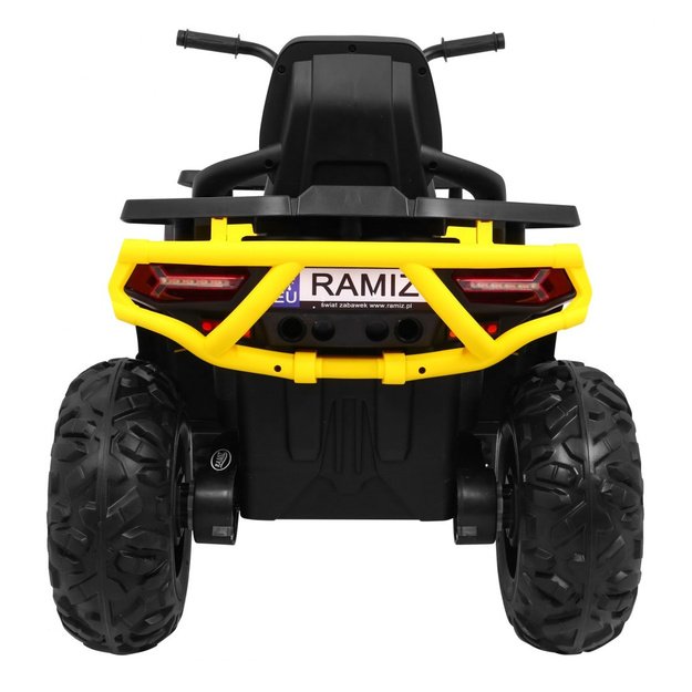 Vienvietis elektrinis keturratis vaikams Quad ATV Desert, geltonas