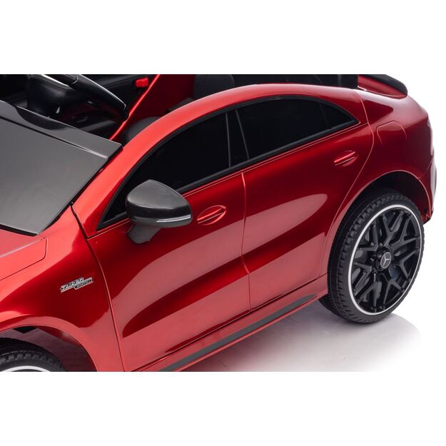 Vienvietis elektromobilis  vaikams  Mercedes CLA 45s AMG 4x4, raudonas lakuotas