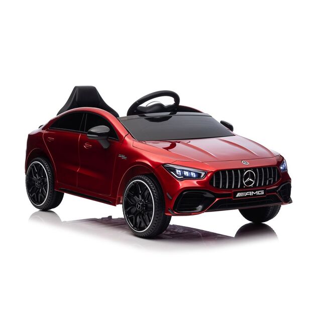 Vienvietis elektromobilis  vaikams  Mercedes CLA 45s AMG 4x4, raudonas lakuotas