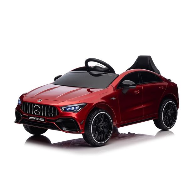 Vienvietis elektromobilis  vaikams  Mercedes CLA 45s AMG 4x4, raudonas lakuotas