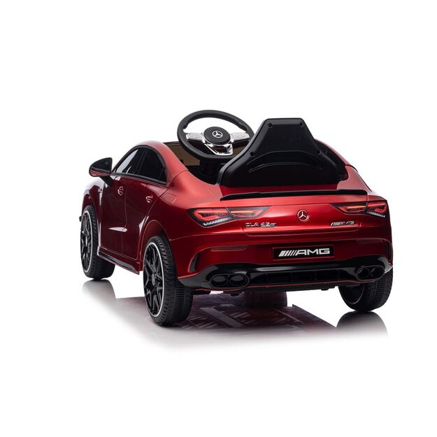 Vienvietis elektromobilis  vaikams  Mercedes CLA 45s AMG 4x4, raudonas lakuotas