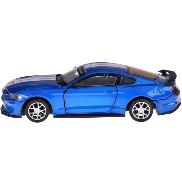 Surenkamas metalinis automobilio Ford Mustang GT rinkinys 1:42, mėlynas