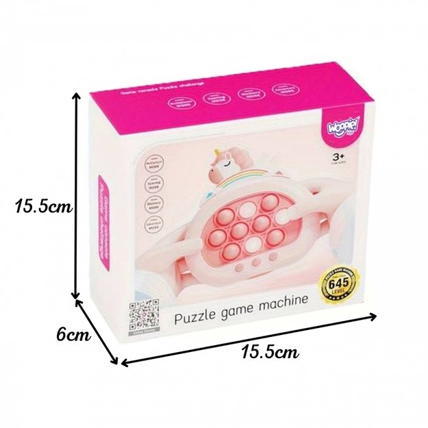 Antistresinis žaidimas POP IT su garso efektais, vienaragis, WOOPIE 4