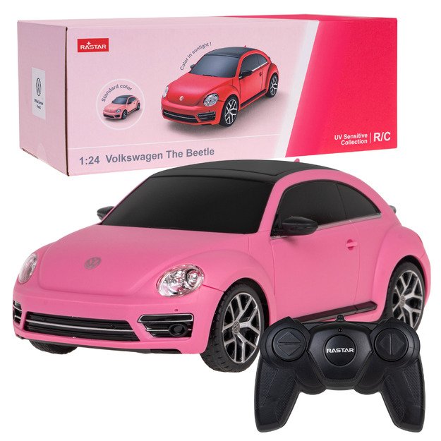 Nuotoliniu būdu valdomas Volkswagen Beetle automobilis