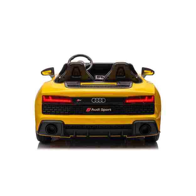 Dvivietis elektromobilis vaikams Audi Spyder R8 Lift, geltonas