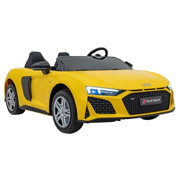 Dvivietis elektromobilis vaikams Audi Spyder R8 Lift, geltonas