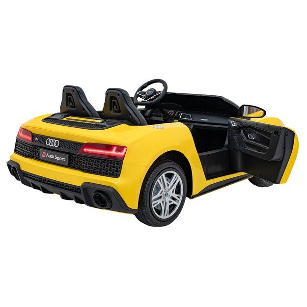 Dvivietis elektromobilis vaikams Audi Spyder R8 Lift, geltonas
