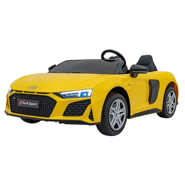 Dvivietis elektromobilis vaikams Audi Spyder R8 Lift, geltonas
