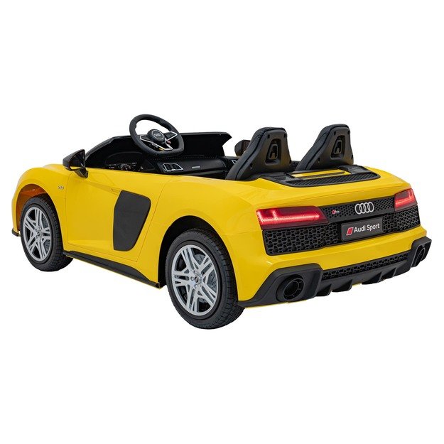Dvivietis elektromobilis vaikams Audi Spyder R8 Lift, geltonas