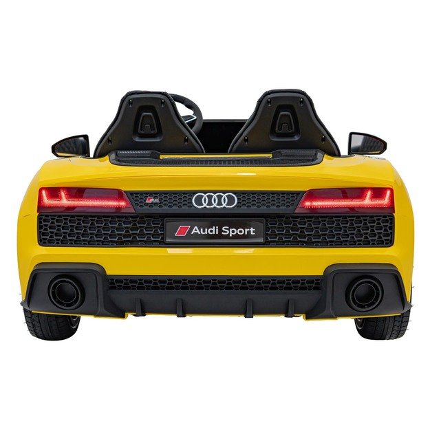 Dvivietis elektromobilis vaikams Audi Spyder R8 Lift, geltonas