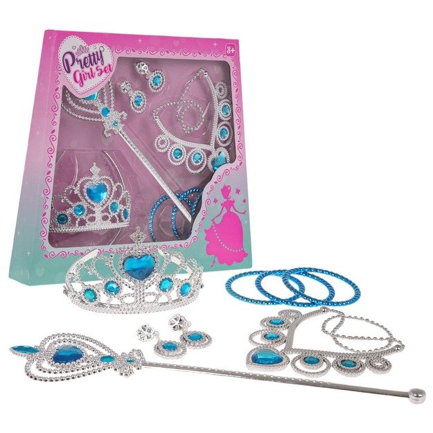 Elegantiškas mažosios princesės rinkinys, mėlynas