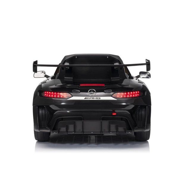 Vienvietis elektrinis sportinis automobilis Mercedes AMG GT3 vaikams, juodas