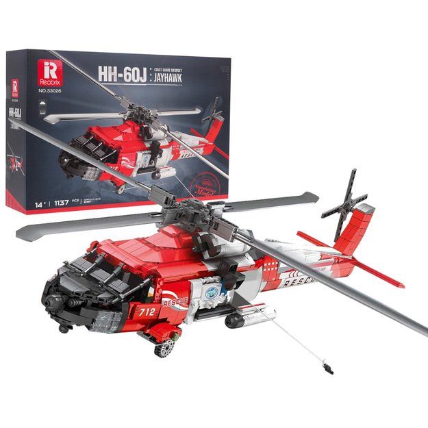 Sraigtasparnio HH-60J konstruktoriaus rinkinys vaikams 1137el.