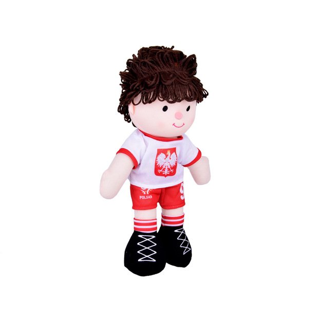 Pliušinė lėlė futbolininkas Robertas 40 cm