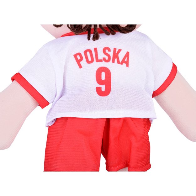 Pliušinė lėlė futbolininkas Robertas 40 cm
