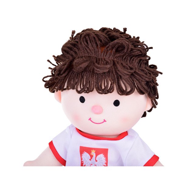 Pliušinė lėlė futbolininkas Robertas 40 cm