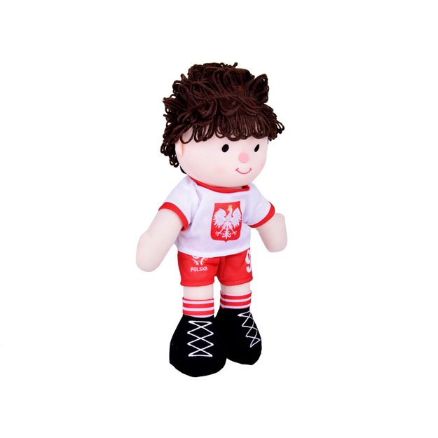 Pliušinė lėlė futbolininkas Robertas 40 cm