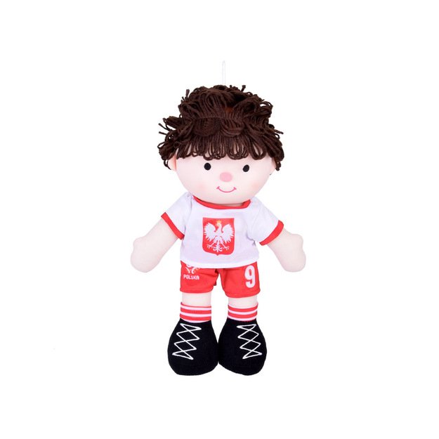 Pliušinė lėlė futbolininkas Robertas 40 cm