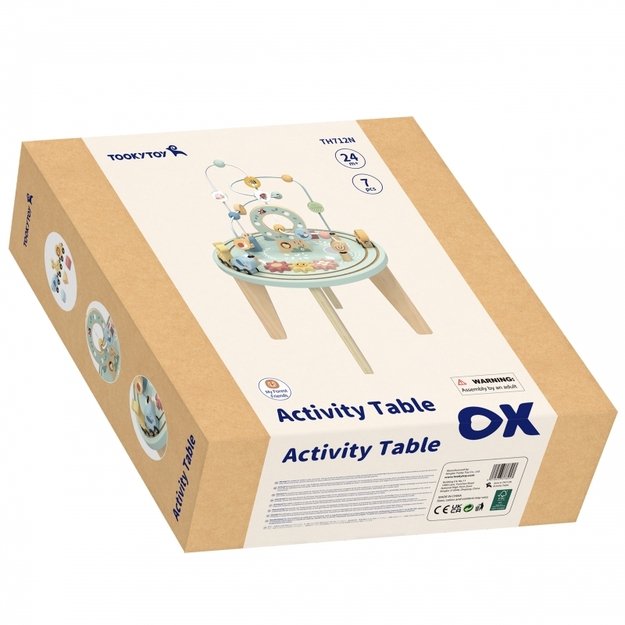 Medinis Montessori veiklos stalas vaikams, TOOKY TOY 