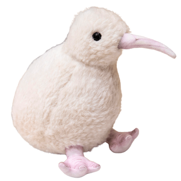 Pliušinis paukštis „Kivi“ 21 cm, baltas