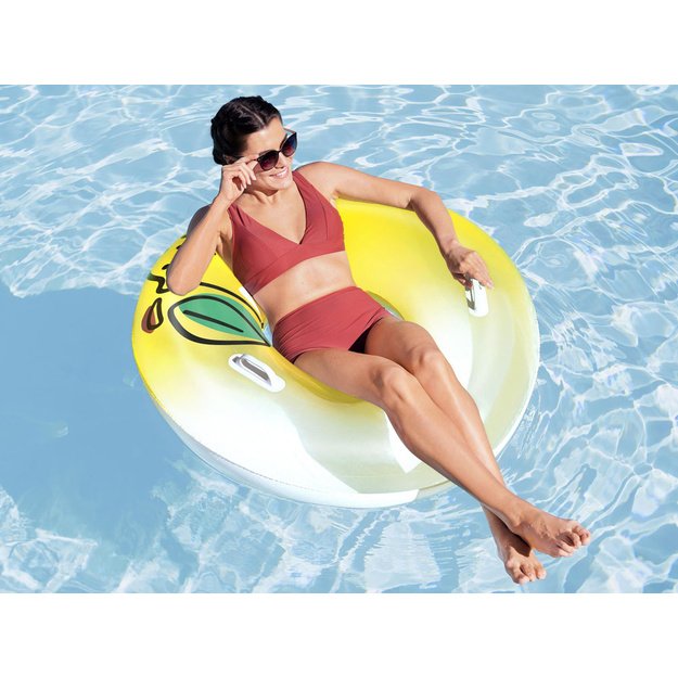 Pripučiamas plaukimo ratas su rankenomis 114cm „Citrina“, Bestway