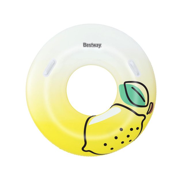 Pripučiamas plaukimo ratas su rankenomis 114cm „Citrina“, Bestway