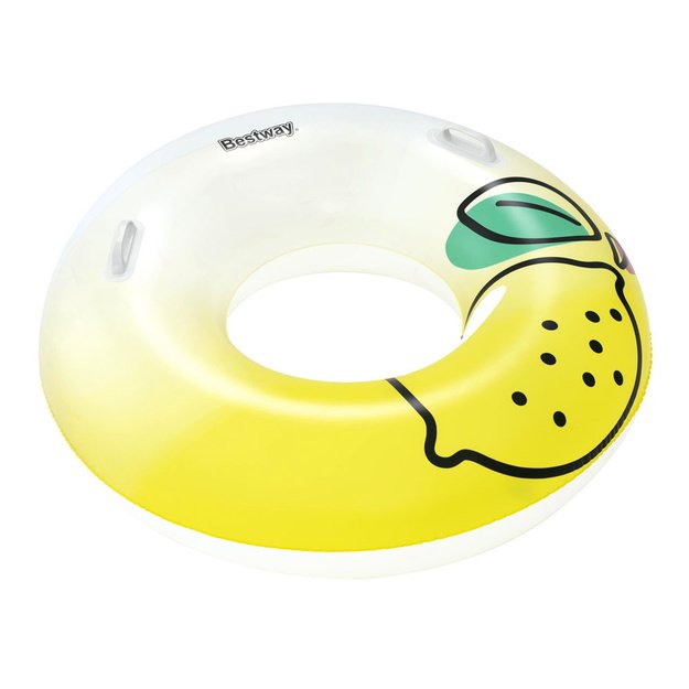 Pripučiamas plaukimo ratas su rankenomis 114cm „Citrina“, Bestway
