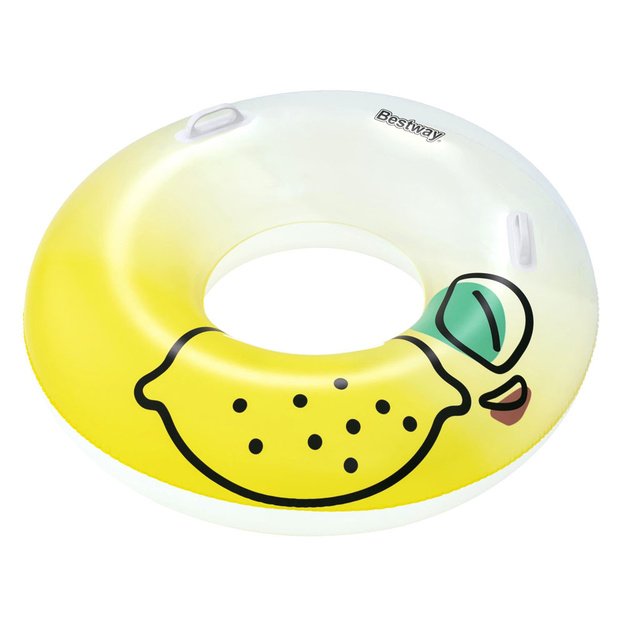 Pripučiamas plaukimo ratas su rankenomis 114cm „Citrina“, Bestway