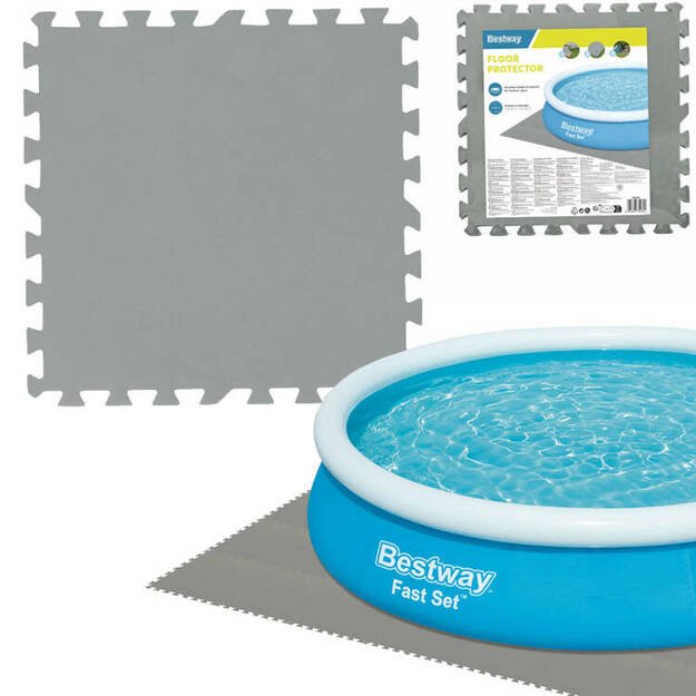 Putų kilimėlis baseinui 50x50cm, pilkas Bestway 58639 
