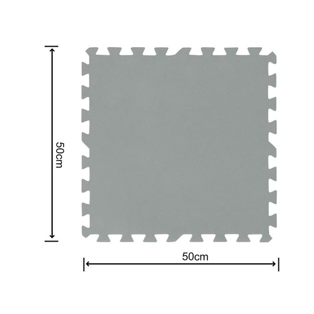 Putų kilimėlis baseinui 50x50cm, pilkas Bestway 58639 