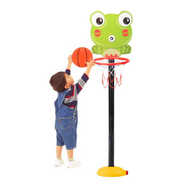 Reguliuojamas krepšinio rinkinys vaikams „Frog Green“ 110cm