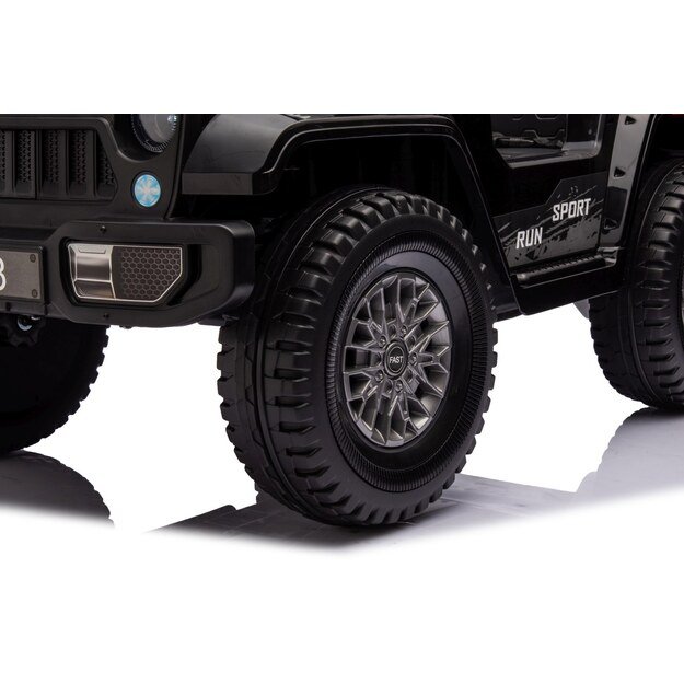 Vienvietis elektrinis visureigis vaikams Off Road MOUNTAIN, juodas