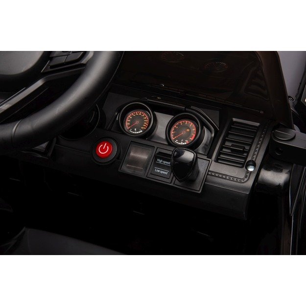 Vienvietis elektrinis visureigis vaikams Off Road MOUNTAIN, juodas