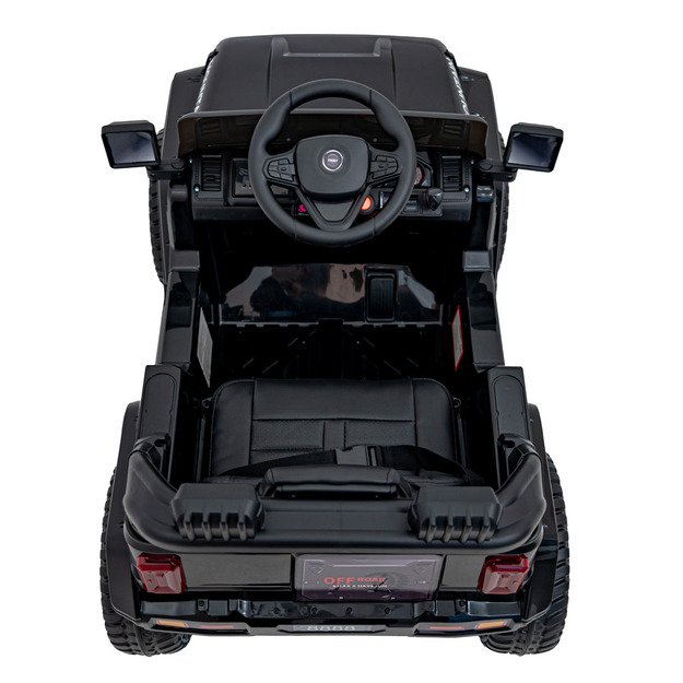 Vienvietis elektrinis visureigis vaikams Off Road MOUNTAIN, juodas