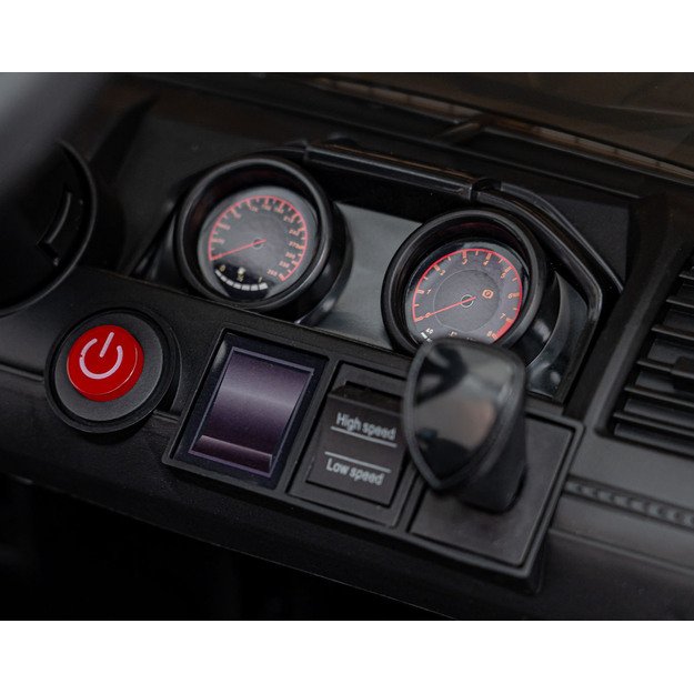 Vienvietis elektrinis visureigis vaikams Off Road MOUNTAIN, juodas