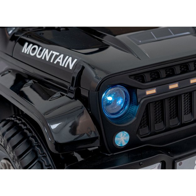 Vienvietis elektrinis visureigis vaikams Off Road MOUNTAIN, juodas