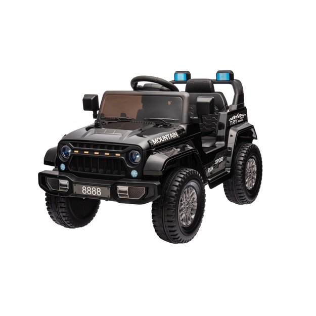Vienvietis elektrinis visureigis vaikams Off Road MOUNTAIN, juodas