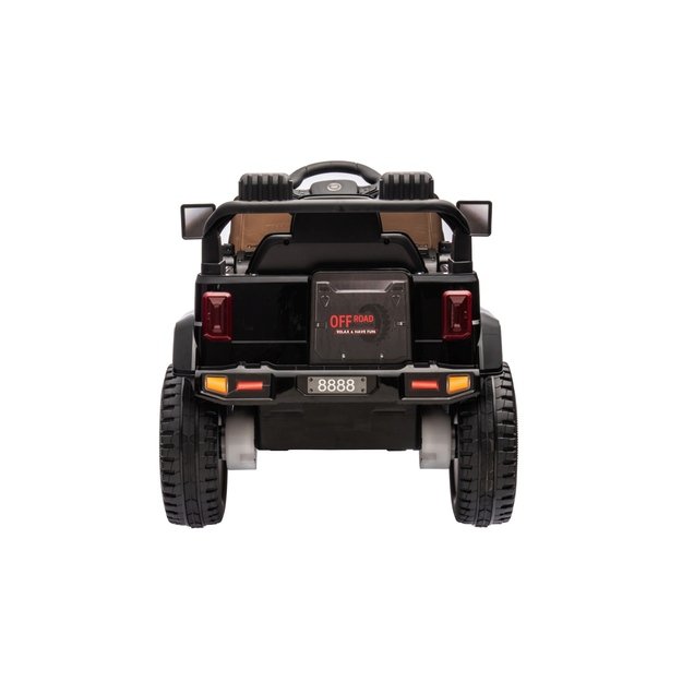Vienvietis elektrinis visureigis vaikams Off Road MOUNTAIN, juodas