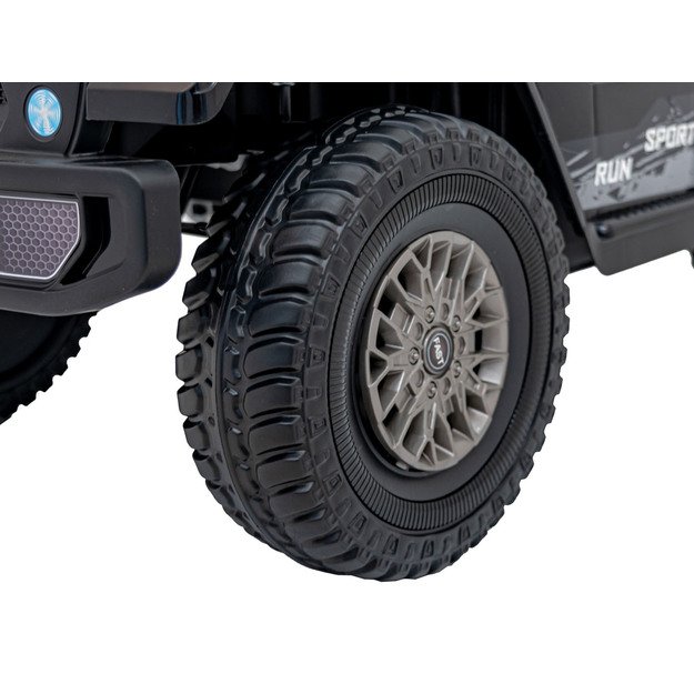 Vienvietis elektrinis visureigis vaikams Off Road MOUNTAIN, juodas