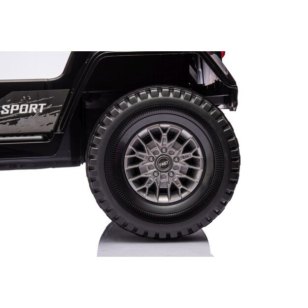 Vienvietis elektrinis visureigis vaikams Off Road MOUNTAIN, juodas