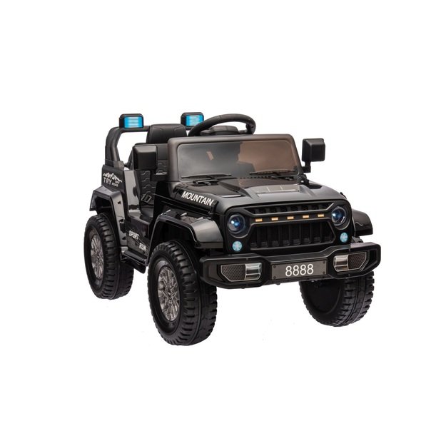 Vienvietis elektrinis visureigis vaikams Off Road MOUNTAIN, juodas