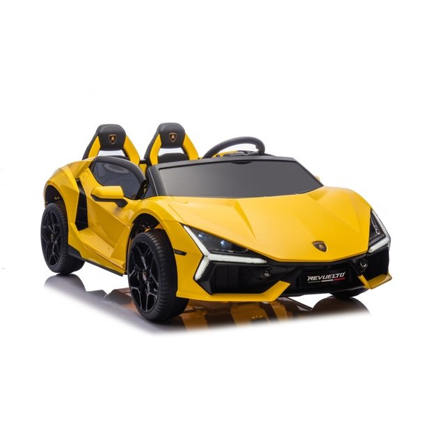Dvivietis elektromobilis vaikams Lamborghini Revuelto XL, geltonas